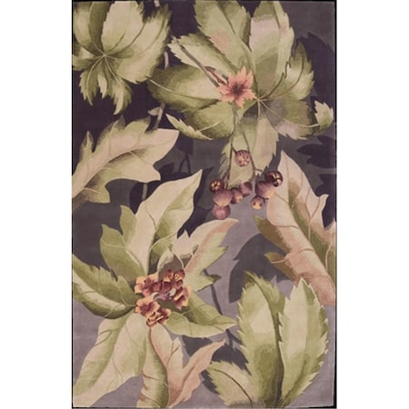 Nourison Tropics Area Rug Collection Plum 5 Ft 3 In. X 8 Ft 3 In. Rectangle 99446818621